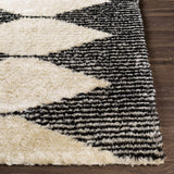Aberchirder Ivory&Black Diamond Plush Rug - Clearance