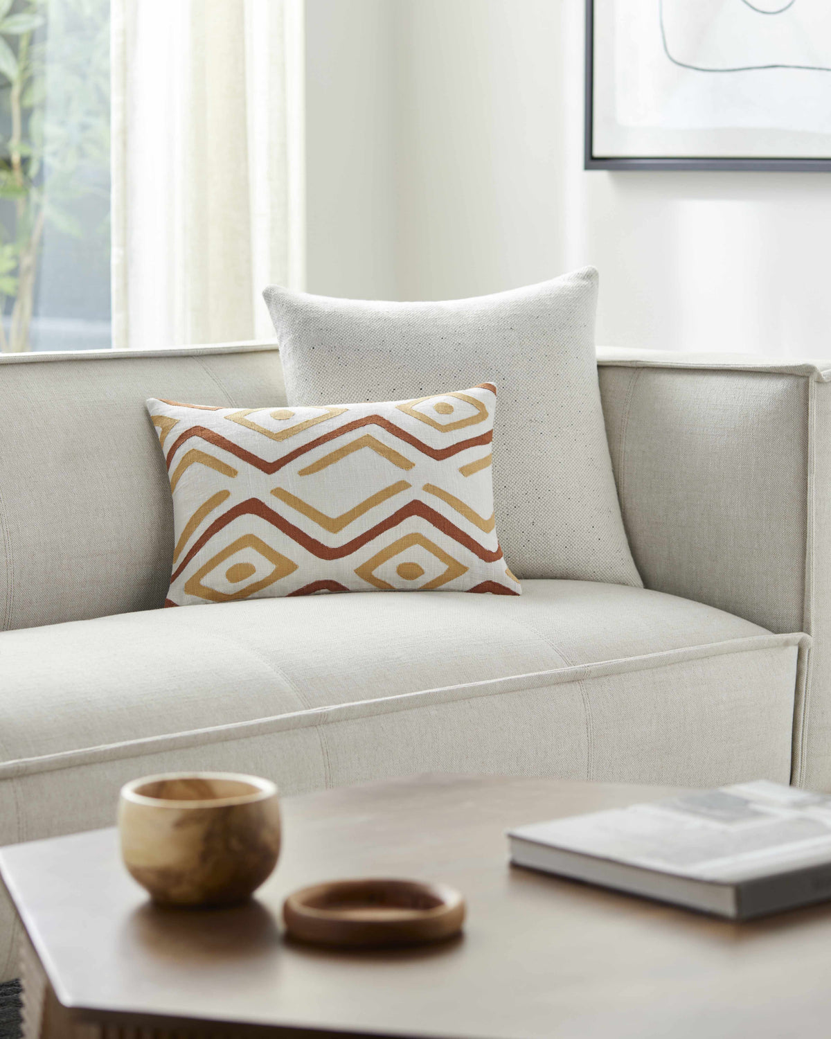Braden Geometric Throw Pillow - Clearance