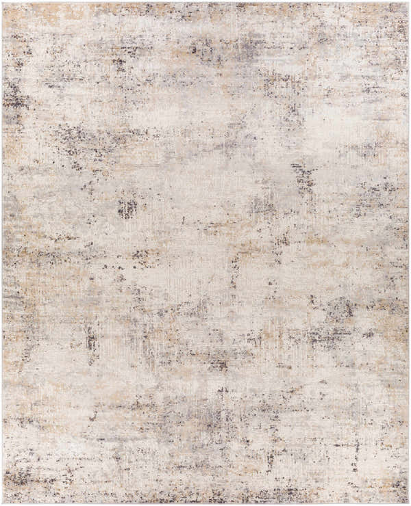 Close-up of the Braddyville Area Rug. Contemporary design with black, brown, cream, and gray tones. Design-Rectangle-71010