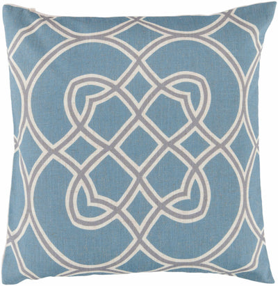 Bradfield Aqua Geometric Throw Pillow - Clearance