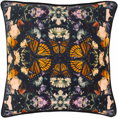 Birds Floral Butterfly Kaleidoscope Throw Pillow - Clearance