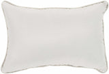 Bridgton White Solid Square Accent Pillow