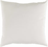Bridgton White Solid Square Accent Pillow