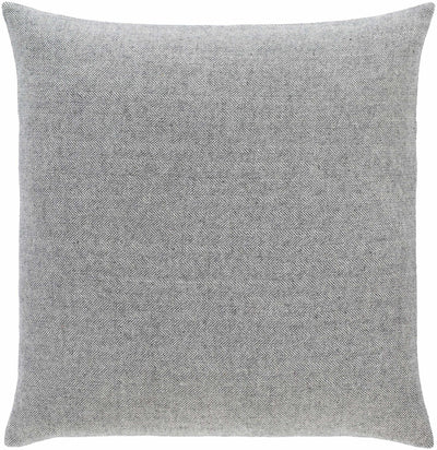Milmine Charcoal Ivory Square Throw Pillow - Clearance