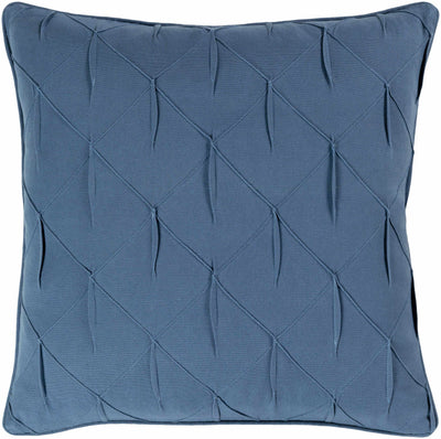 Brandywine Blue Pleated Square Pillow - Clearance
