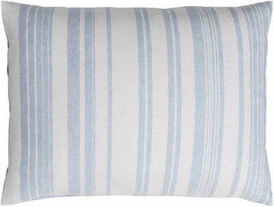 Baraniferho Ice Blue Striped Linen Bedding Set