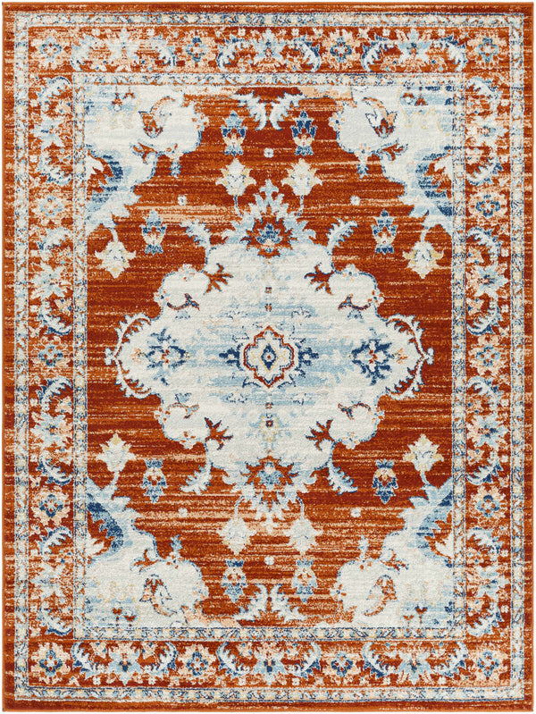 Liciada Rust Area Rug - Clearance