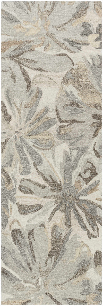 Ilfeld Athena Beige Floral Wool Rug