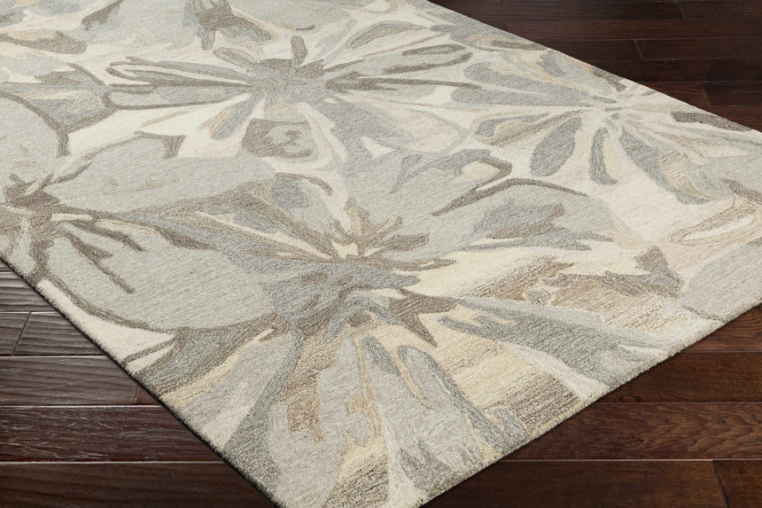 Ilfeld Athena Beige Floral Wool Rug