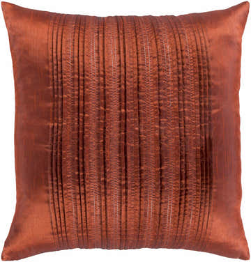 Bournemouth Rust Square Throw Pillow - Clearance