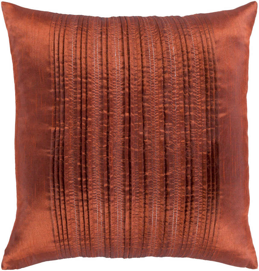 Bournemouth Rust Square Throw Pillow - Clearance