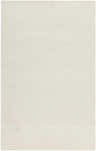 Close-up of a light beige Brockton rug. The hand-loomed wool rug has a subtle striped texture. Design-Rectangle-58