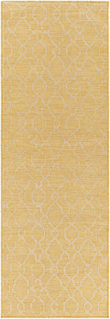 Brocton Yellow Flatweave Rug - Clearance