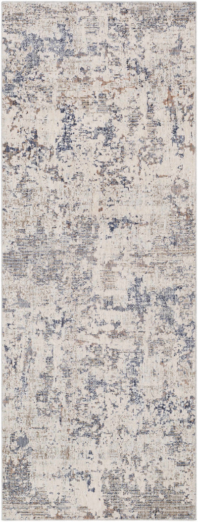 Broxbourne Abstract Denim Viscose Area Rug