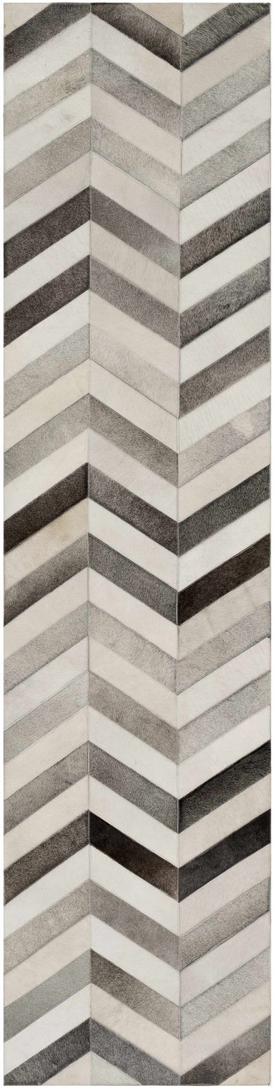 Bristolville Premium Chevron Leather Area Rug