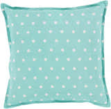 Abertridwr Turquoise Polka Dot Throw Pillow - Clearance