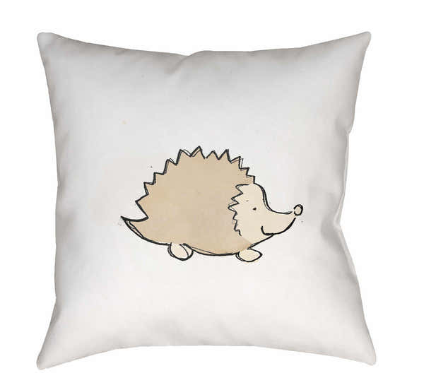 Nursery Cartoon Hedgehoge Decorative Outdoor Throw Pillow