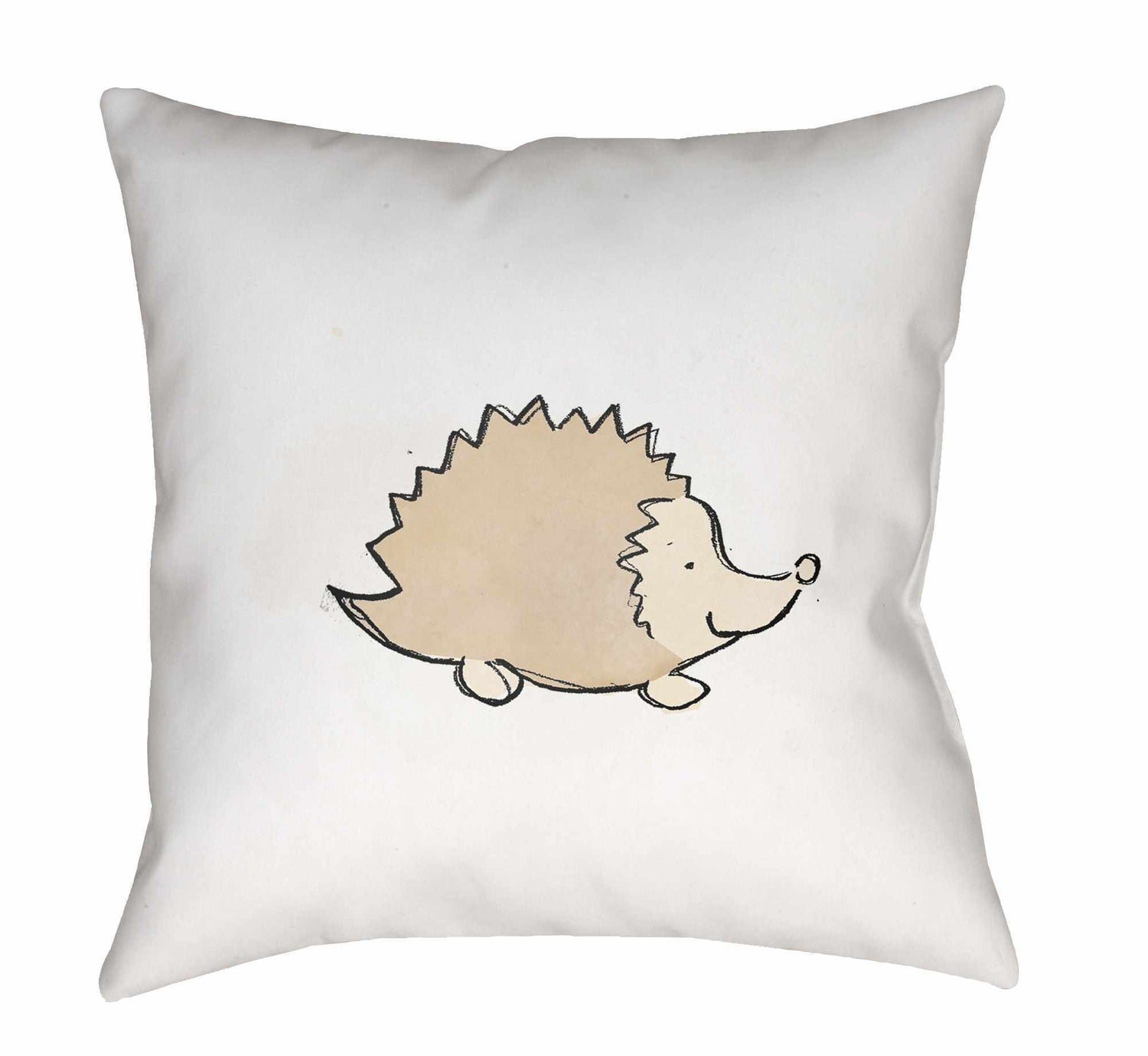 Nursery Cartoon Hedgehoge Decorative Outdoor Throw Pillow