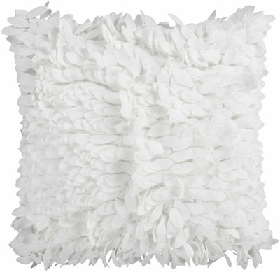 Bryantown White Square Throw Pillow