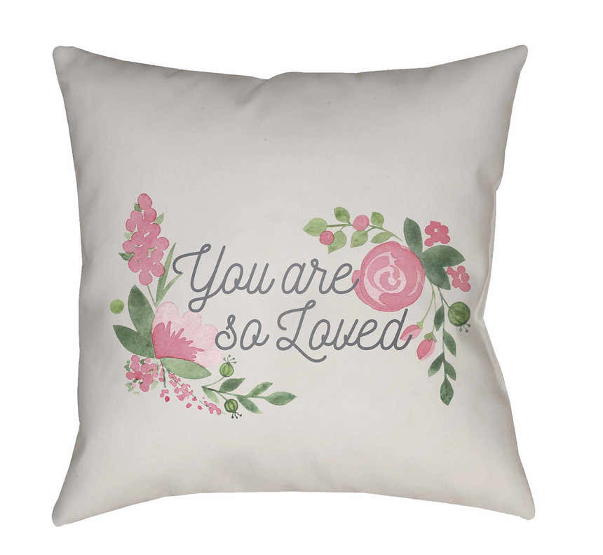 Kids Floral Decorative Nursery Outdoor Throw Pillow