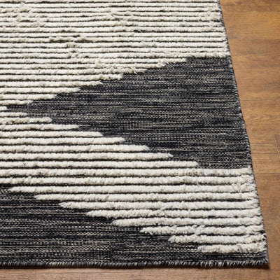 Bushwick Black&White Zigzag Wool Rug