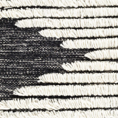 Bushwick Black&White Zigzag Wool Rug