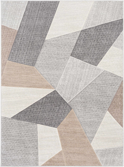 Boothville Gray Geometric Rug - Clearance