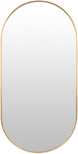 Borovikha Gold Aluminum Framed Oval Mirror - Clearance