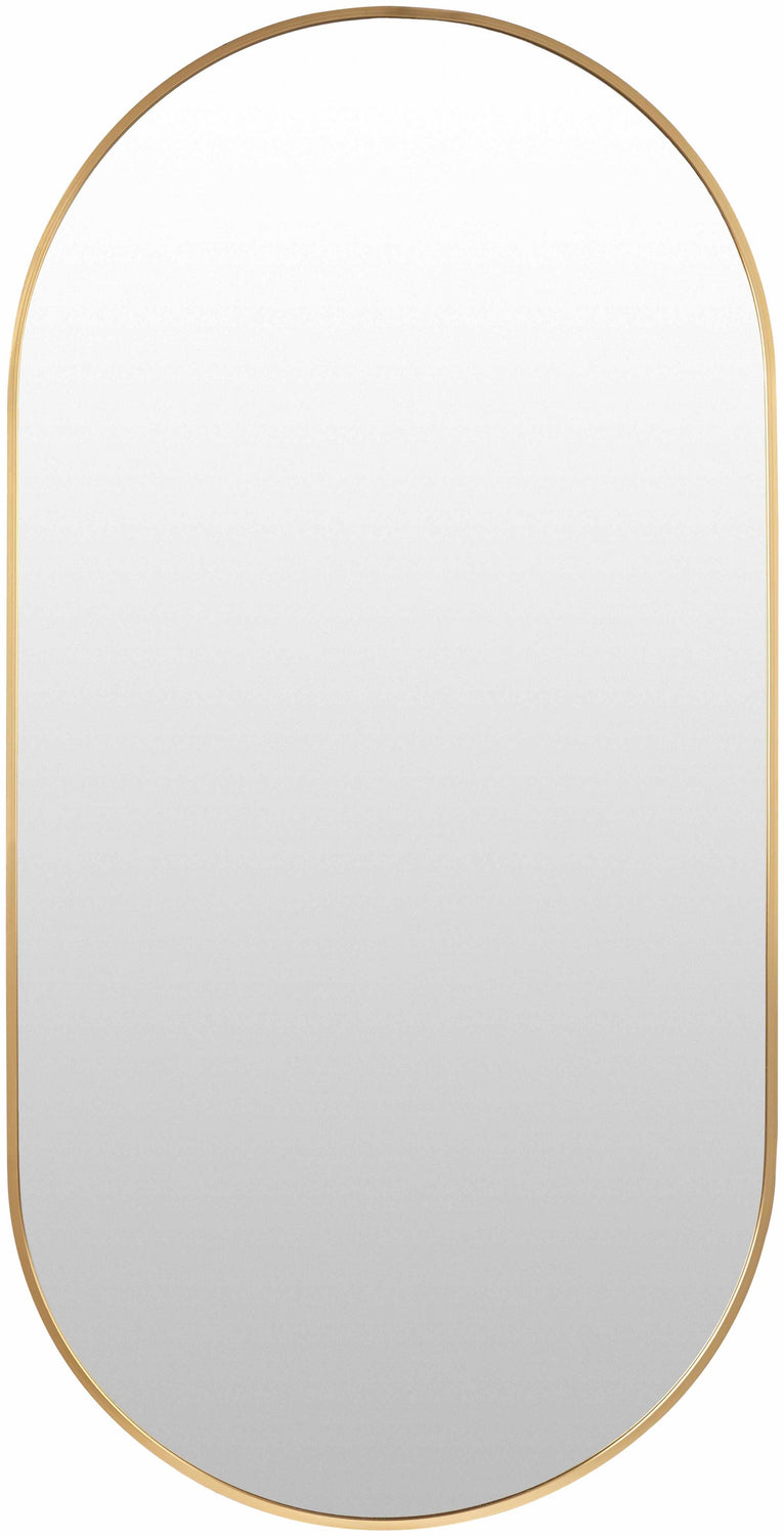 Borovikha Gold Aluminum Framed Oval Mirror - Clearance