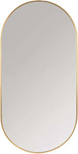 Borovikha Gold Aluminum Framed Oval Mirror - Clearance