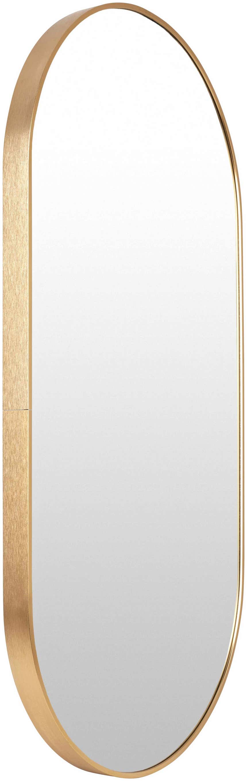 Borovikha Gold Aluminum Framed Oval Mirror - Clearance