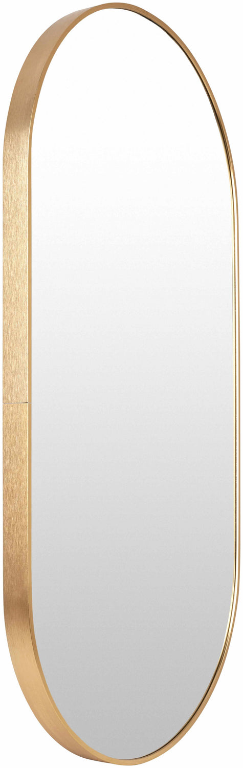 Borovikha Gold Aluminum Framed Oval Mirror - Clearance
