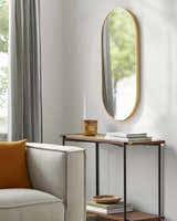 Borovikha Gold Aluminum Framed Oval Mirror - Clearance