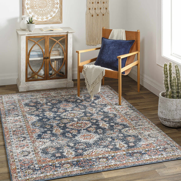 Ilinge Gray & Brown Traditional Area Rug - Clearance