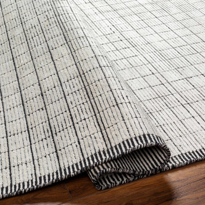 Buracan Gray Grid Rug