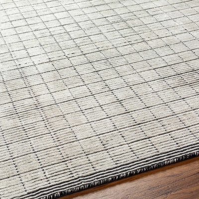 Buracan Gray Grid Rug