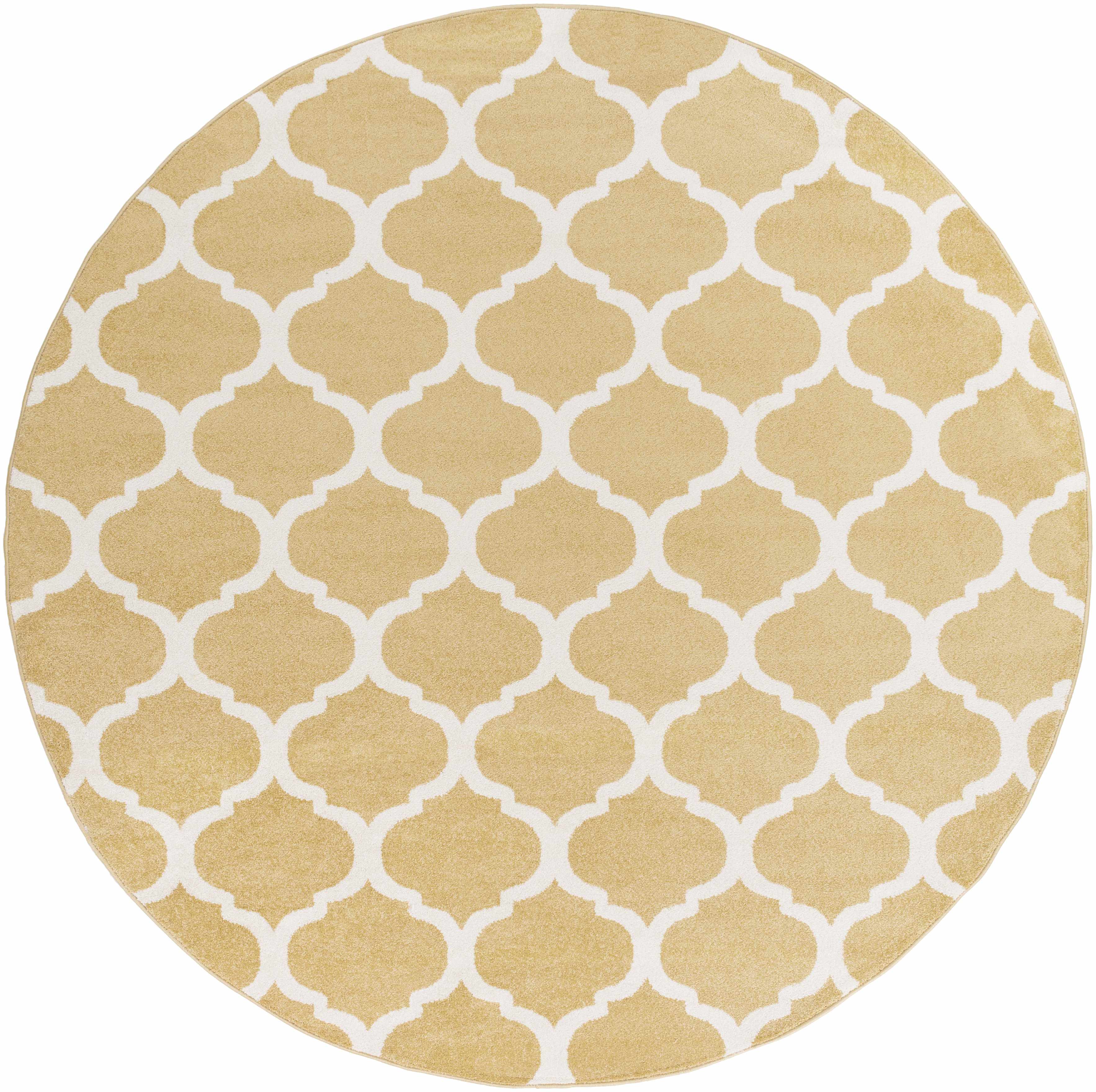 Reverse side of Burkettsville Clearance Rug - Clearance, focusing on underside structure and material.Transitional Area Rug Backing  7'10" Round