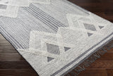 Aldbourne Gray Tassel Flatweave Wool Rug - Clearance