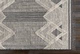 Aldbourne Gray Tassel Flatweave Wool Rug - Clearance