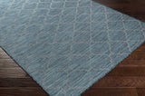Unique Outdoor Trellis Area Rug, Teal - Clearance