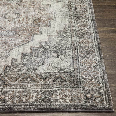 Manaring Charcoal Medallion Area Rug