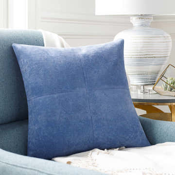 Cabulay Navy Square Throw Pillow