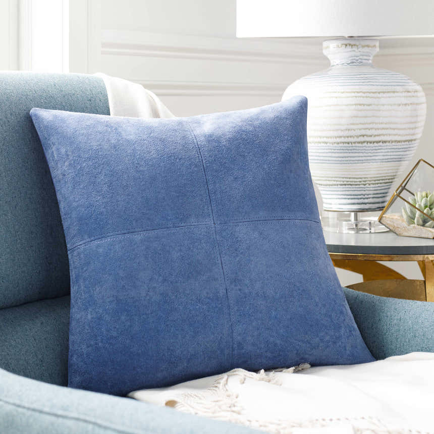 Cabulay Navy Square Throw Pillow - Clearance