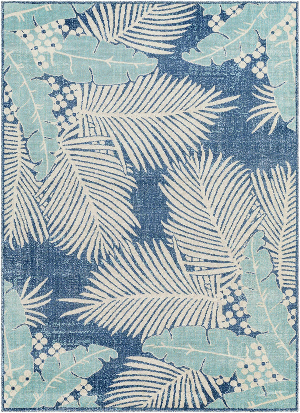 Cachi Floral Blue Area Rug