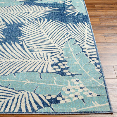 Cachi Floral Blue Area Rug