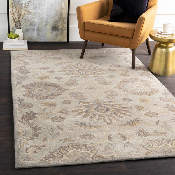 Conesus 1192 Hand Tufted Ivory&Taupe Wool Rug
