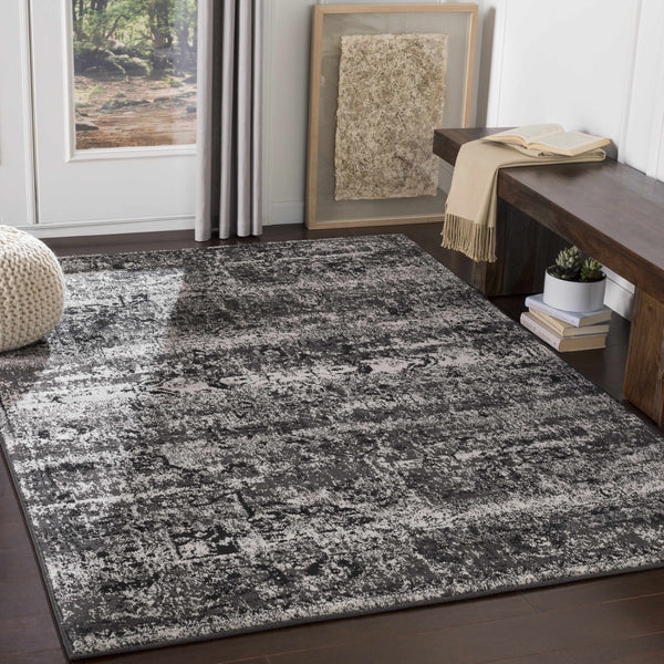 Carrothers Black&White Abstract Rug - Clearance