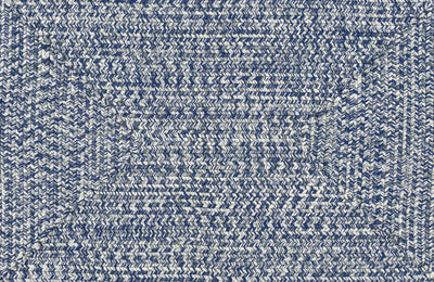 Blue Braided Faux Jute Rug