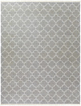 Cardin Charcoal Trellis Wool&Viscose Rug - Clearance