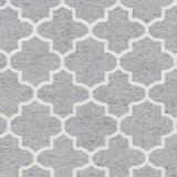 Cardin Charcoal Trellis Wool&Viscose Rug - Clearance